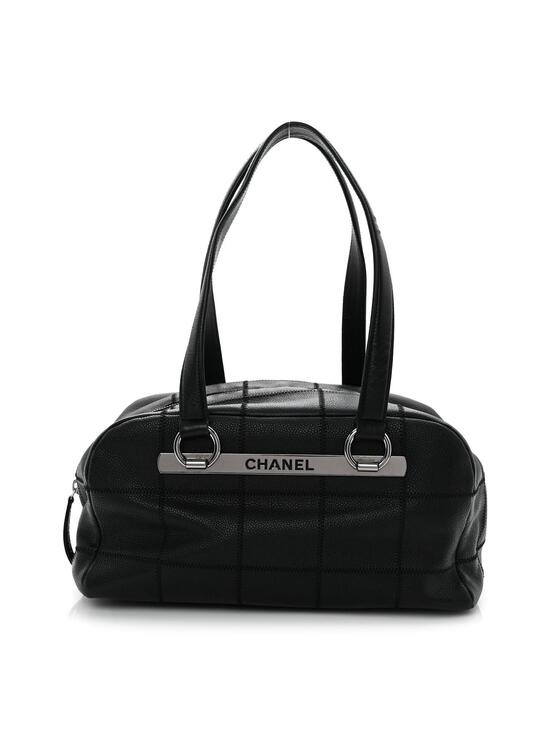 Chanel Handbags - Chanel Caviar Square Stitched Bowler #279265C12B